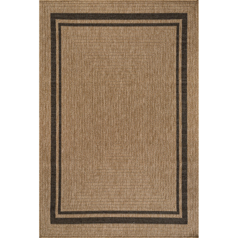 Indoor Outdoor Area Rug, Beige, Rectangle 5' x 7'