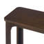 Console avec découpes à arche ouverte, coins arrondis, pieds en bois massif, placage de bois, tablette inférieure robuste, table de canapé d'entrée