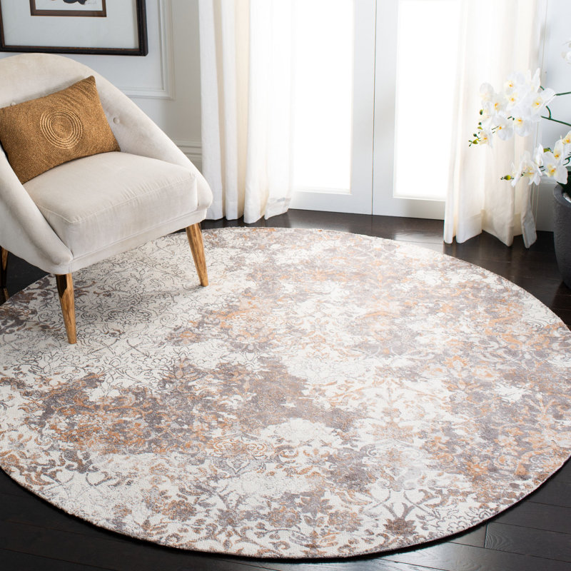 Salt Creek Hand Tufted Viscose Oriental Rug, Square 6'