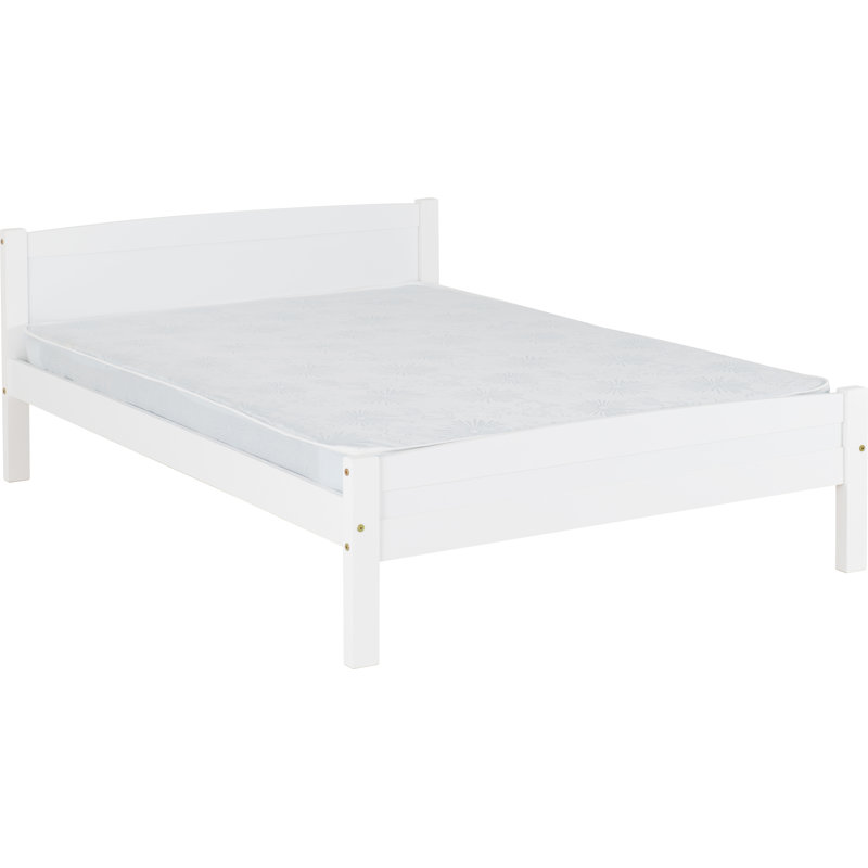 Auckland Bed Frame, White, Double (4'6)