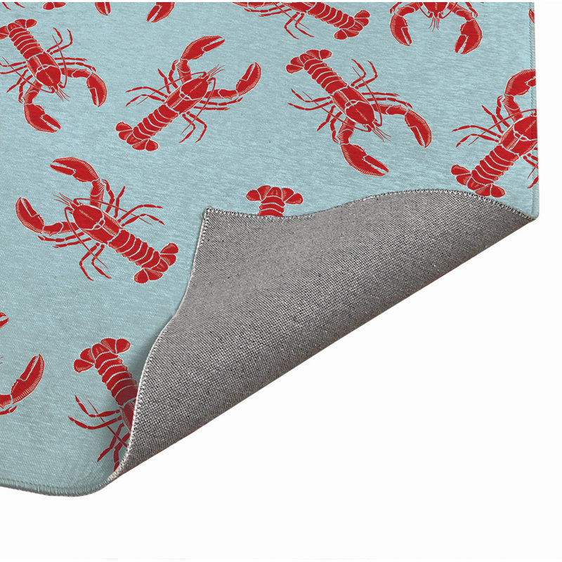 Paillasson Lobster, Bleu, L 24 po x L 36 po