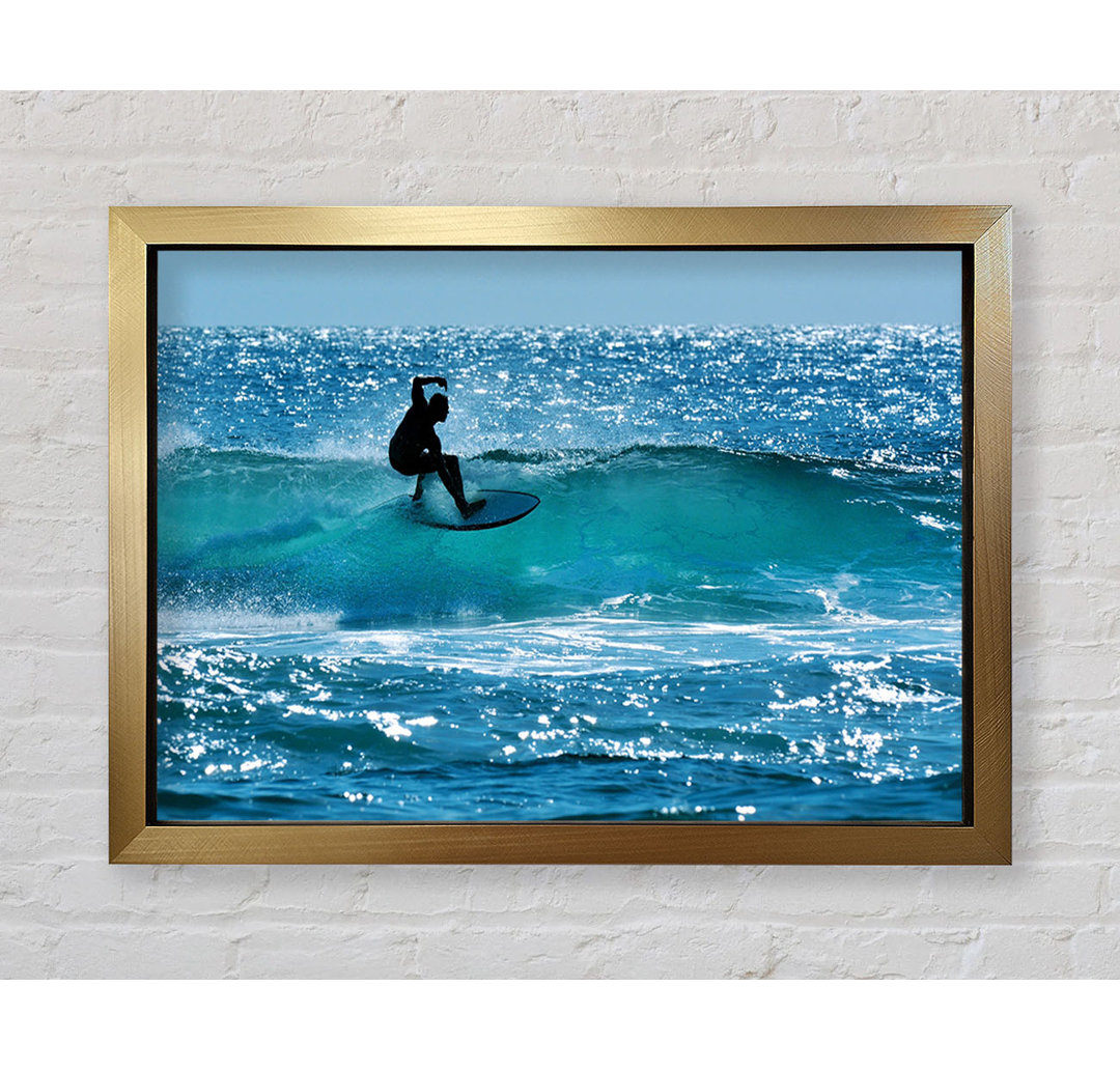 Gerahmter Kunstdruck California Surfer