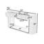 Console ovale en bois cannelée avec tiroirs de rangement-792770876