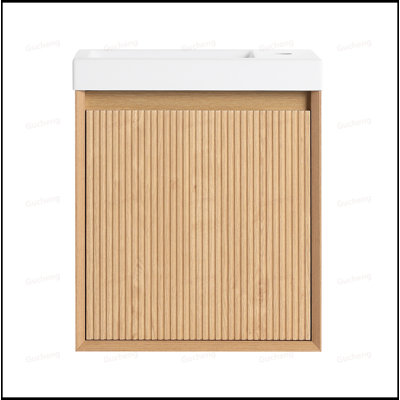 Meuble-lavabo flottant 18,5 pouces avec lavabo en résine