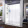 DreamLine Flex 30 in. D x 60 in. W x 76 3/4 in. H Semi-Frameless Shower Door, Backwalls