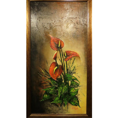 Fleurs Anthurium | Acrylique sur toile | Par Jolly Sharma