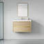 Meuble-lavabo mural avec lavabo, armoire de rangement flottante avec comptoir en résine de pierre et tiroirs à fermeture en douceur-239907074
