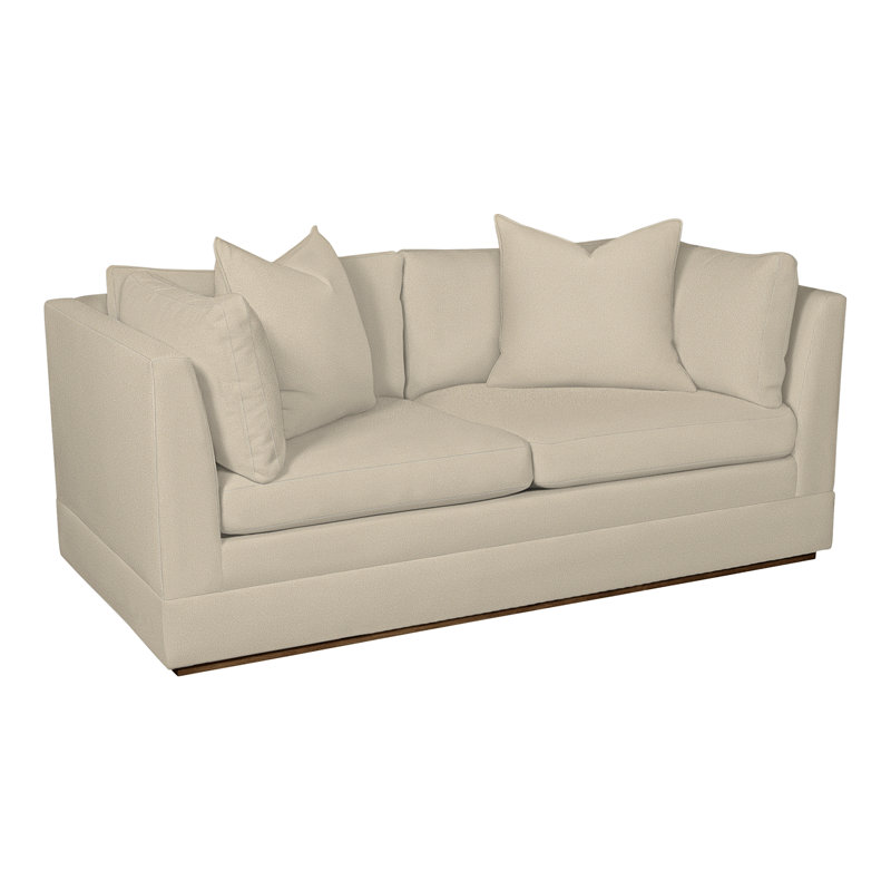 Thom Filicia Home 70.5'' Square Arm Loveseat, Tuck Linen, Havana