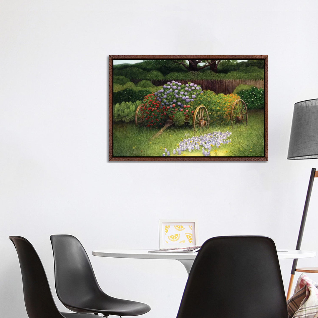 Flower Wagon von Marcia Matcham - Galerie-verpackte Leinwand Giclée auf Leinwand