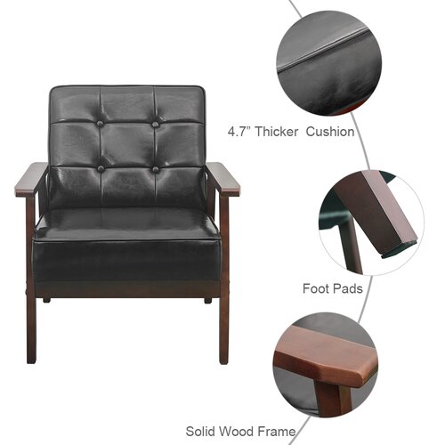 Red Barrel Studio® Nels Upholstered Armchair & Reviews | Wayfair
