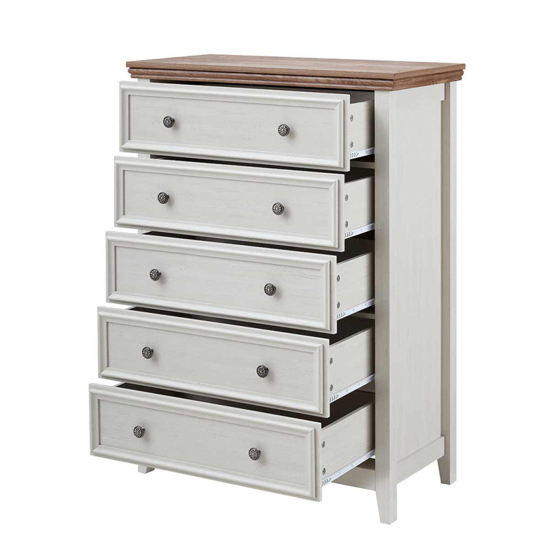 Solution de rangement moderne pour commode à 5 tiroirs pour le salon