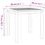 Tabatiere 4 - Person Teak Wood Patio Dining Set with Square Table