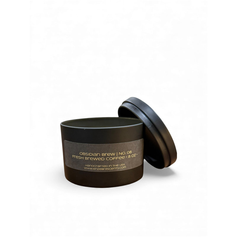 Bougie Obsidian Brew n ° 08 - étain noir Wickless