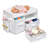 Doll Care Station with Three Baskets and Pocket Organizer - White Rose