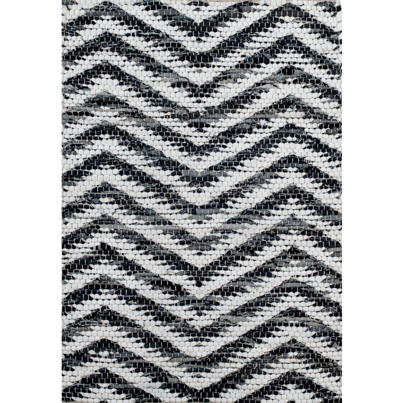 Feleisha Cotton Chevron Indoor Rug, Rectangle 8' x 10'