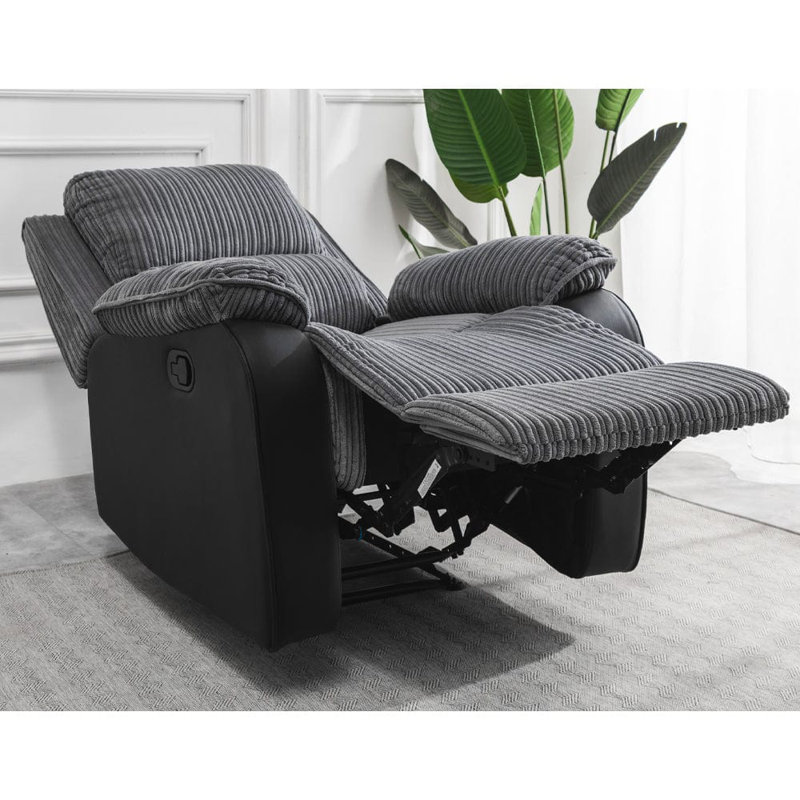 Anding Manual Recliner Sofa Chair, Power - Push Button