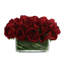 Rose Arrangement In Glass Vase-763954941