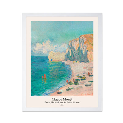 Claude Monet - Plage et Falaise d'Amont