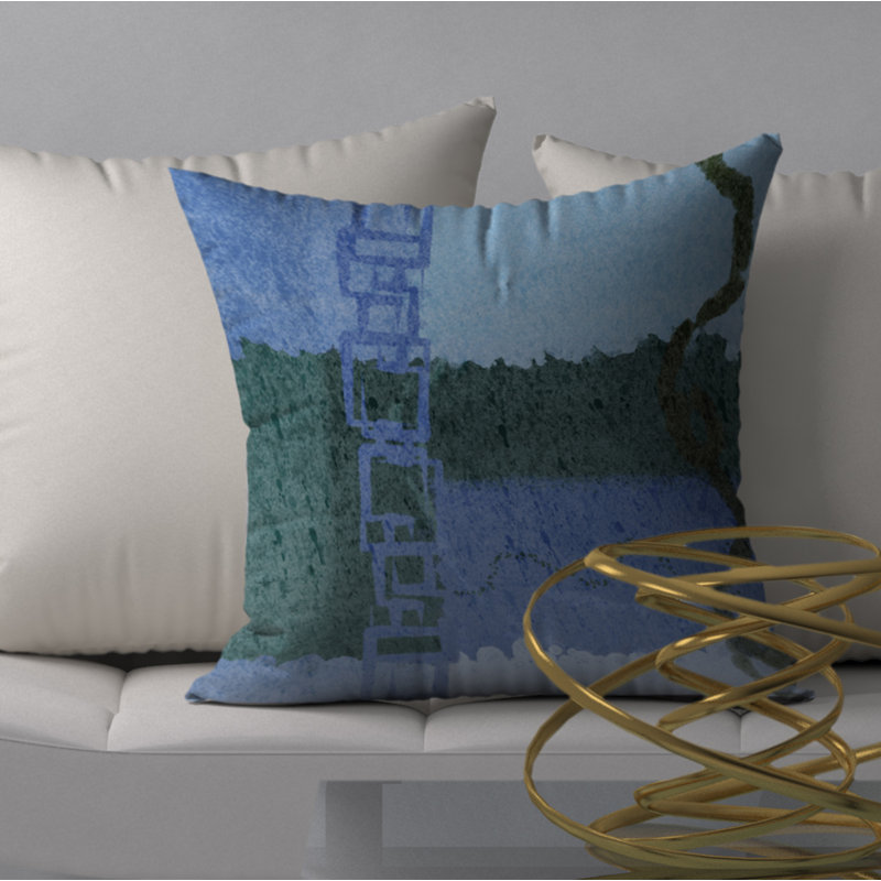 Housse de coussin de coussin carré exceptionnelle pour coussin Capri, H 24 po x l 24 po