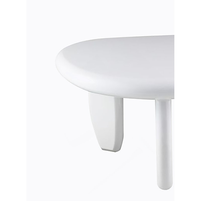 Table de bout blanche ultrabrillante