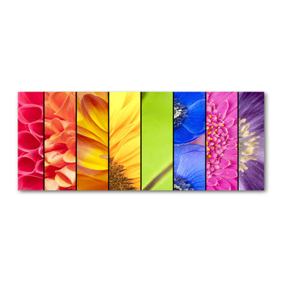 Colorful Flowers - No Frame Print on Canvas