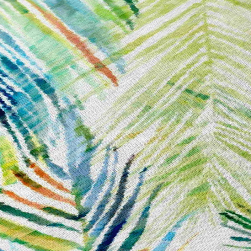 Tapis bleu / vert en polyester tissé à la machine Braggs, null