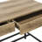 Blonde Metal Base Writing Desk