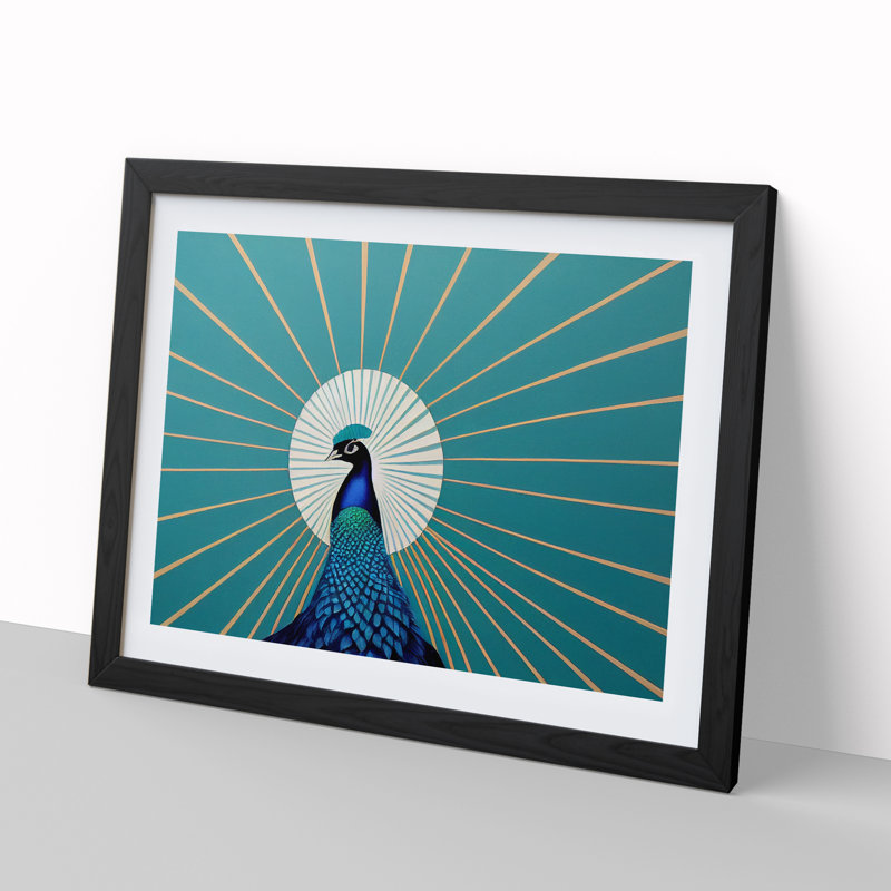 Abstract - Single Picture Frame Print, Black Framed, 46cm H x 64cm W x 2cm D