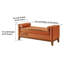 Boucle Upholstered Bench Entryway Bench Bedroom End of Bed Bench with 2 Throw Pillows-1518741807