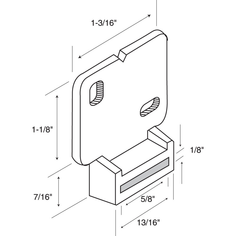 Prime-Line Drawer Track Front Bracket