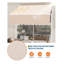 Auvent de terrasse escamotable manuel 10 pi x 8 pi / 13 pi x 10 pi pour terrasse, porche