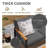 4-Piece Outdoor Furniture Patio Conversation Set with Weather-Resistant Metal Frame-128673741