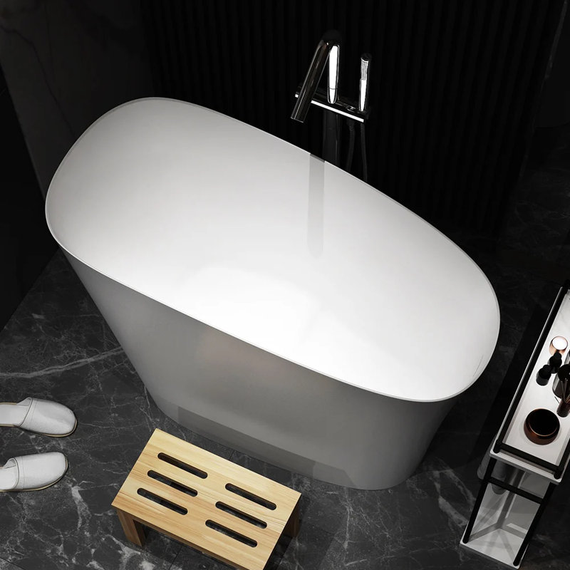 Baignoire de trempage autoportante 47 po, Blanc
