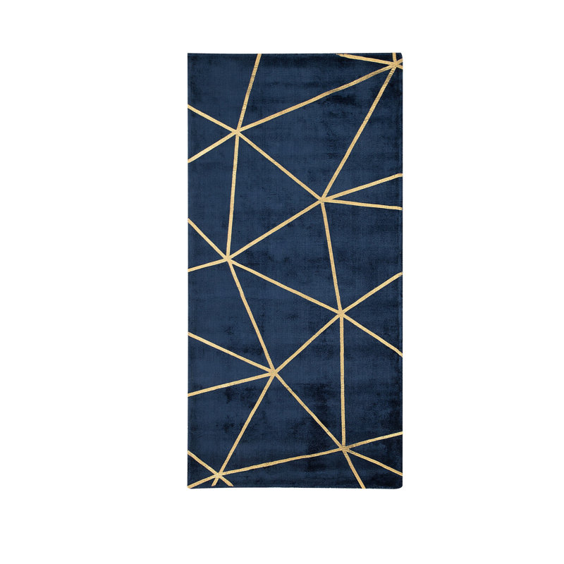 Cedarville Geometric Viscose Hand Woven Area Rug, Rectangle 80 x 150cm