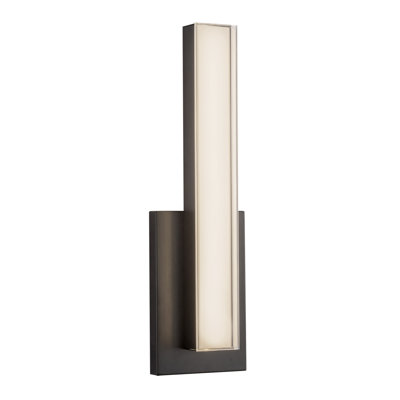 Garland 15-in Black dimmable LED Wall/Vanity Light