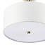 Plafonnier semi-encastré en tissu 13 po-554584353