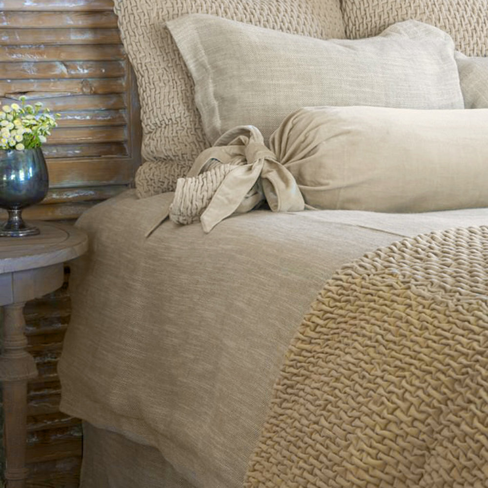 Sensa Cotton Shams, Standard, Natural