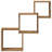 vidaXL Wall Cube Shelf Engineered Wood -1941501350