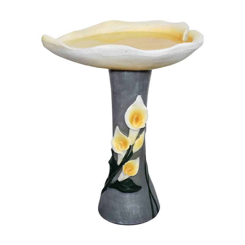 Concrete / Cement Pedestal Birdbath