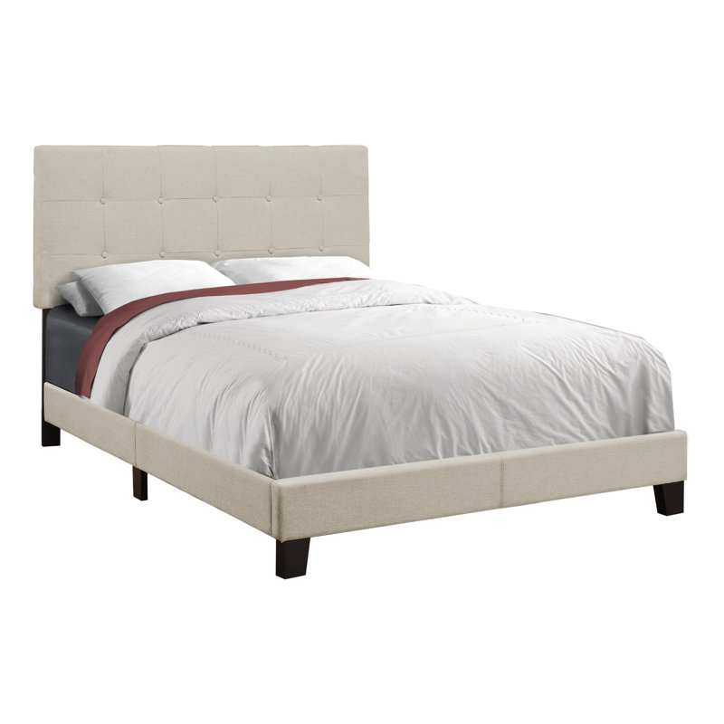  Structure de lit tapissier Madison Beige