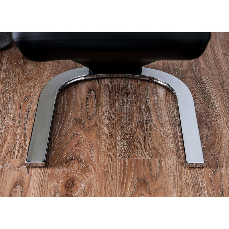 2 chaises d'appoint rembourrées noires, 2 sièges pour événement spécial 2, finition noire, plateforme en Z