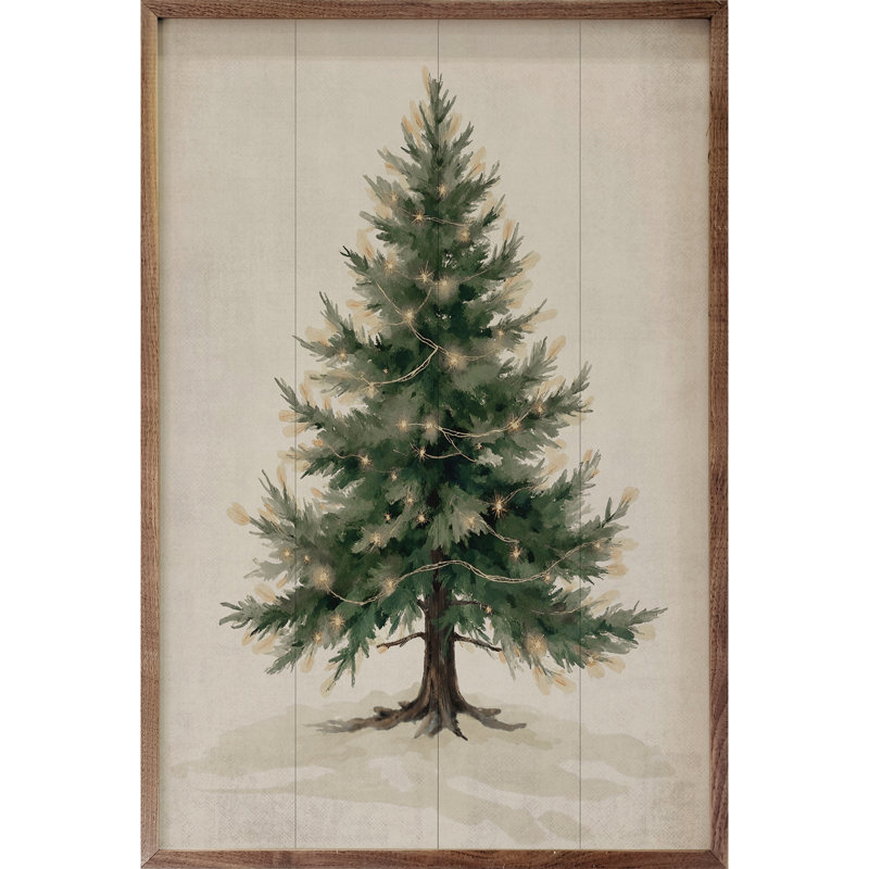 Lighted Pine Tree, 8" H x 5" W