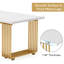 Bureau de direction moderne, grand bureau d'ordinateur avec pieds en métal, bureau en bois pour bureau à domicile, bureau d'écriture, bureau ou table de réunion pour 6 à 8 personnes-1933380678
