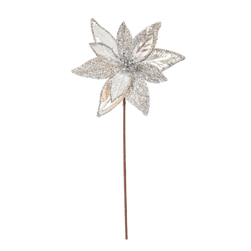 Tiges de poinsettia, Argent