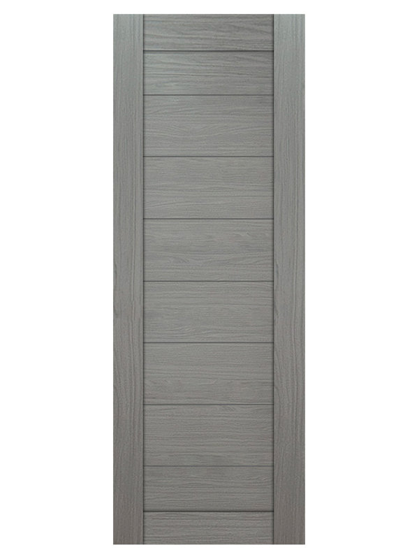 Dalle de porte intérieure stratifiée moderne en wengé Domino 02 seulement 32 po x 80 po, 32" x 80", Wengé moderne
