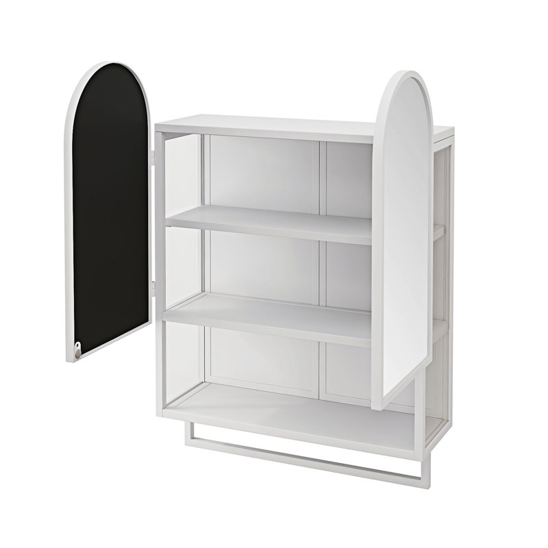 Double-Arched Mirror Cabinet Medicine Cabinet