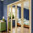 Double Pine Wood Unfinished 1 Lite Mirror Bi-Fold Door With Hardware Kit-106950890