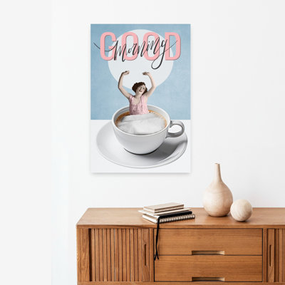 A Good Morning Retro Surreal Vintage Portrait Wall Art