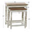 Ensemble de 2 tables gigognes en bois de manguier massif Fulcher-1296775634-1296775635