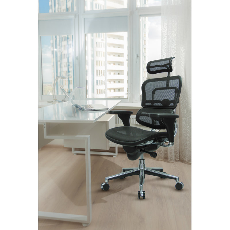 Ergohuman ME7ERG High Back Executive Office Desk Chair with Headrest, Black - Generation 2